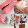 Cosmetic Bags & Cases Hylhexyr Canvas Wrist Bag Female Mini Organizer Makeup Pouch Lightweight Travel Toiletry Pen Handbag With Zipper