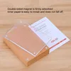 Wood 90*54mm Small Base Tabletop Acrylic Sign Holder Stand Table Picture Price Card Display Frame With Four Magnets