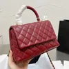 Klasyczna torba materiałowa COCO Projektant minitorby Top Kawior Skóra cielęca Pikowana chusta Łańcuch Uchwyt Pojedyncza klapka Selzburg Luksusowy crossbody Zewnętrzny portfel Sacoche