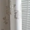 Curtain & Drapes Custom Rose Floral Jacquard Shading Fabric Curtains Modern Minimalist Style Blackout For Living Room And BedroomCurtain