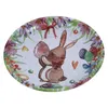 Party Decoration Cartoon Fruit Plate Easter Day Kids Gift Iron Nut Tray Decorative Household Snack Kitchen 19.5cm