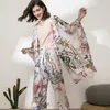 July's Song 4 peças floral impresso pijama define macio outono inverno mulheres sleepwear com shorts feminino lazer nightwear terno 220321