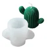 Strumenti artigianali Cactus Stampo per candele in silicone Sapone fatto a mano Decorazioni epossidiche Stampo artigianale in argilla 3D per fusione di cera Stampaggio in gesso BBB15506