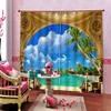 Blackout Curtain customize high quality Window 3D Curtains For Living Room Bedroom Hotel interior darkening