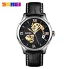 montres de créateurs automatiques mens Skmei marque mécanique montre évidée tendance ceinture étanche or rose polyvalent montres pour hommes