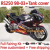 Verkleidungen + Tankdeckel für Aprilia RSV250RR RS-250 RSV250 RS RSV 250 RSV-250 98-03 159Nr.9 RS250 RR 1998 1999 2000 2001 2002 2003 RS250R 98 99 00 01 02 03 Karosserien Verkauf rot