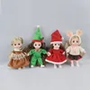 Christmas Clothes For Doll Bjd OB11 16cm Dolls Dress Up Costumes Gifts Girls Children Kids Play House Toys 220505