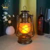 Table Lamps Dimmable Iron Vintage Kerosene Flame Lamp Rechargeable Lantern Creative Industrial Retro Bar Flickering LampTable