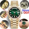 Damen Luxury Watch Waterpro -ICED Uhr 36mm mechanisch automatisch Edelstahl Präsident Noble Ruby Week Herren Uhren Diamond Lünette 6748540