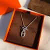 Classic Design H Pendant Necklace High Quality Silver Jewelry Gifts for Women2765985