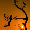 Garden Decorations Outdoor Decor Metal Art Fairy Silhouette Sculpture Lawn Backyard Tree Wall OrmentsGarden2947853