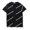 Mens Designer T Shirt New Fashion Paris Letter Printing All Cotton Short Sleeves Tee Black White Red T-Shirts Size S-XXL High Quality Men Women Clothes Hip Hop Tees