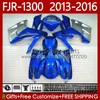 OEM-Karosserie für Yamaha FJR-1300 FJR 1300 A CC FJR1300A Hellblau 2001-2016 Jahre Moto Body 112No.26 FJR1300 13 14 15 16 FJR-1300A 2013 2014 2015 2016 Verkleidungsset