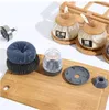Kök tvål tvättmedel verktyg dispensering palmborste automatisk vätska som lägger till petboll potten borstrengörare push-typ de523
