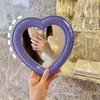 المرايا wg ins الإبداعية الحب مكياج المرآة اليابانية حلوة فتاة ناعمة سطح المكتب الأميرة لطيف الجدار mountmirrors