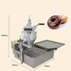 110-V-220-V-Donut-Maschine für Dessertgeschäfte, kommerzielle Donut-Maschine aus Edelstahl mit runder, kugelförmiger Blume, Typ 3 Formensätze