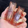 Lucidalabbra Rossetto opaco Tubo quadrato trasparente ambrato Impermeabile a lunga durata Tazza antiaderente Tinta Cosmetici coreaniLip