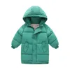 Winter Warm Jackets Extended Jacket 2-10 Year Old Boys And Girls Clothes Hooded Thickened New Korean Fashion Children clothes J220718