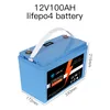 LiFePO4 battery 12V100AH has built-in BMS display screen, which is used for golf cart, forklift, inverter, Campervan and solar energy