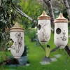 Decoraciones de jardín moda fuera de la casa colibrí de madera colgante colgante para wren swallow sparrow casas colibrí