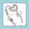 Tre anelli di pietra gioielli Sier donne stile diverso cristallo aperto formato anello di barretta per ragazza partito moda all'ingrosso - 0890-18Wh Drop De
