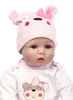 NPK 16 "40 سم BEBE Realista Reborn Doll LifeLike Girl Babies Silicone Dolls Toys for Children XMAS Gift Bonecas Kids 220505