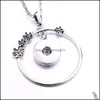 H￤nge halsband h￤ngsmycken enkla stilar snap knapp halsband 18mm ingef￤ra snaps knappar sol charms f￶r w dhzuq