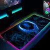 Mauspads Handgelenkstützen Mousepad RGB 900x400 LED Gamer Pad Alienware Gummi Erweiterte Tastaturmatte Computerzubehör Gaming Cus5005820