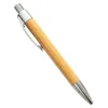 الإبداعية الخيزران القلم قلم حبر جاف القلم طباعة شعار الأزياء هدية LK0012