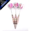 Dardos 3PCS 24g 16cm Tip Steel Darts Needle Aluminum Dart Shaft Iron Body With Pink Laser Dart Flights 220812