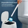 Brosse toilette jetable sans angle mort outils de nettoyage ménage longue poignée nettoyant accessoires de salle de bain pour L1 220511