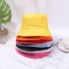 Berets Fisherman Cap Candy Color Practical Sun Caps Unisex Casual Cotton Buckte Hat Hat Outdoor Sunscreen Женщины мужчины модные аксессуары