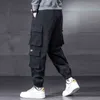 Winter Dicke Warme Fleece Cargo Hosen Männer Neue Streetwear Plus Größe Schwarz Jogger Männlichen Casual Thermische Hosen XL J220629