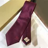 Men Tie Designer Silk Ties Unisex Letter Print Business Leisure Neck Tie 3 Color