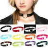 DHL Pu Leather Peach Heart Love Collar Neckband Choker Necklace Europe and The United States Harajuku Punk Street Shooting Jewelry