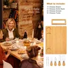 Kitchen Tools 7 Piece Bamboo Cheese Board Set With Knives