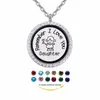 Pendentif Colliers Flottant Bijoux Cadeau Pour Maman/Nièce/Tante/Grand-Mère/Fille Rappelez-vous Je T'aime Collier Médaillon MagnétiquePendentif