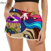 CLOOCL Hermosa Polinesia Arte abstracto Pantalones cortos Mujeres Patrón 3D Pantalones cortos casuales Ropa de calle femenina Ropa para hija Pantalones cortos de playa W220616