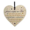 Fait à la main en bois en forme de coeur suspendu cadeau plaque pendentif famille amitié amour signe étiquettes de vin arbre de Noël petits coeurs suspendus décor W2