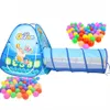 Ocean série de desenhos animados Big Space Ball Pits Pool portátil Crianças dobráveis ​​Crianças esportivas ao ar livre Toys Educational Tunnelteepee Tents