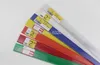 Striscia dati da mensola 4 2 120 cm rosso blu giallo verde porta etichetta adesiva piatta striscia biglietto segno clip208S