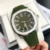 2022 Montre de Luxe Mens Watches Automatic 2813 حركة 40 مم حزام مطاطي مريح الذهب 5ATM مقاومة للماء ساعات معصم مضيئة dropships