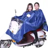 Haute qualité double imperméable imperméable moto vélo pluie poncho double cap grottes capuche imperméable double imperméable 201015