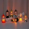 Festival Party Supplies LED Vintage Lantern Battery Powered Flickering Flame Decorative Hanging Garden Lights