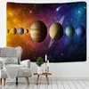 Cosmic Starry Sky Decor Psychedelic Carpet Wall Hanging Indian Mandala Tapestry Hippie Boho Cloth J220804