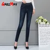 Winter Women's Jeans Velvet With High Waist Elastic Stretch Denim Pants Skinny Warm For Women Tight Plus Size 220402