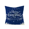 Almofada/travesseiro decorativo azul natal decorativo tampa para sofá de escritório casta decoração de casa arremesso 45x45cm