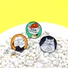 Happy Kitten Big Collection Theme Emalj Brosch Set 18st Cat Peter Pan Black and White Cat Family Cartoon Animal Badge4225551