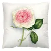 Floral Pillow Cushion Cover 45x45 Plush Plant Flower Pillow Covers Car Feather Cushions Pillowcase Home Bedroom Sofa Decoration BH7196TYJ