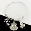 Bangle Handgemaakte Griekse Sorority Shield Elephant Pigeon 1920 Verstelbare Manchet Armbanden Armband Raym22